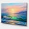 Designart - Blue Waves Breaking At The Beach V - Nautical & Coastal Canvas Wall Art Print